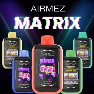 AiRMEZ Matrix Jednorazowy e-papieros 25000 Buchów o smaku Frozen Strawberry Drift