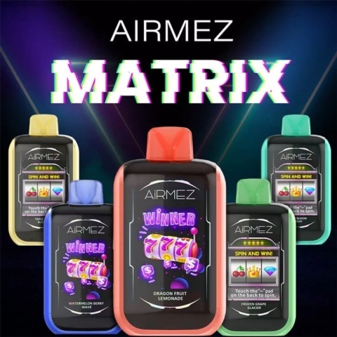 AiRMEZ Matrix Jednorazowy e-papieros 25000 Buchów o smaku Midnight Cherry