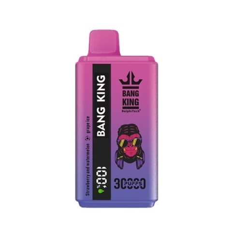 Bang King Jednorazowy e-papieros 30000 Buchów o smaku STRAWBERRY WATERMELON / GRAPE ICE 36 ml