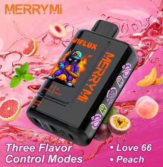 E-papieros MerryMI 24000 Wiflux Love 66/Peach